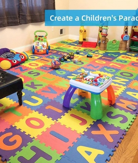 Multicolored Alphabets Puzzle Mat For Kids 26 Pieces - Image 2