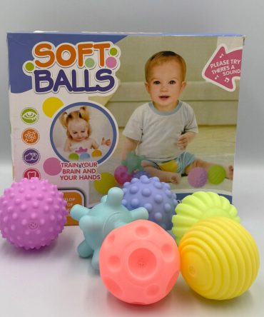 Baby Toy Ball Toddlers and Infant Small Massage Soft Textured Multi Ball Set