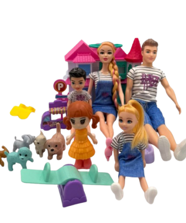 "Dollbie" family playset
