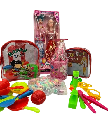 Collection of play sets features a fashion doll set