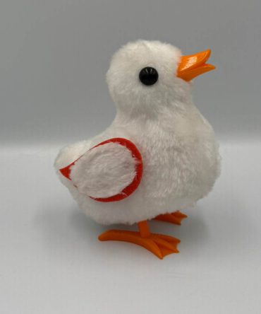 White plush electronic duck toy