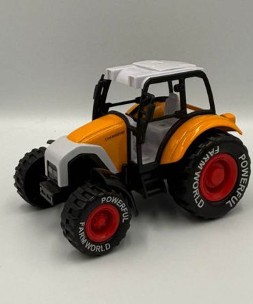 Diecast metal and plastic toy tractor