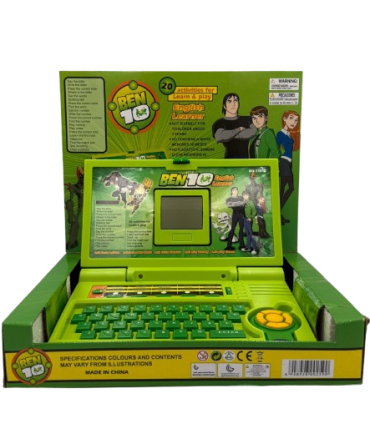 Ben 10 English Learner Laptop Toy designed for children's educational use