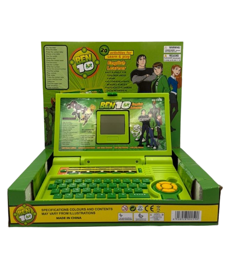 Ben 10 English Learner Laptop Toy designed for children's educational use
