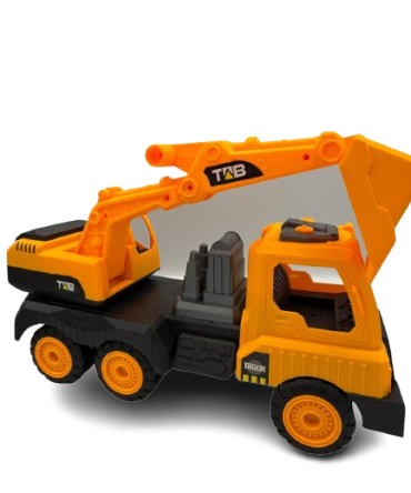 Plastic excavator toy truck