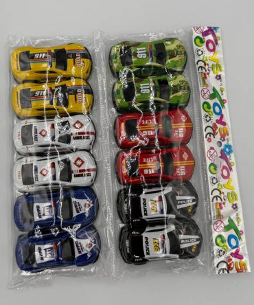 Unbranded toy car set features 12 assorted die-cast metal vehicles