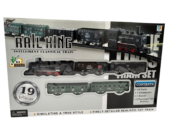 19-piece Rail King Intelligent Classical Train set