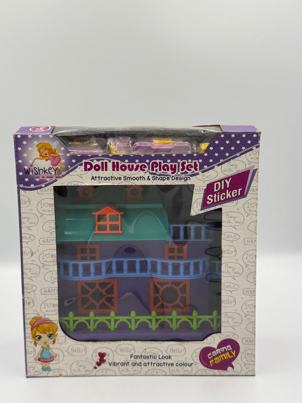 Wishkey branded doll house play set
