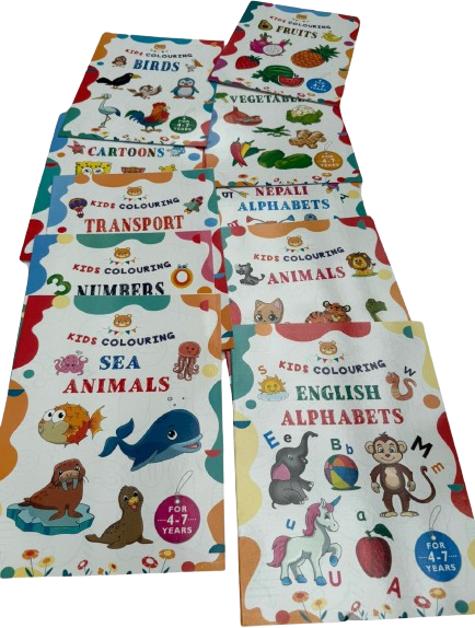 Educational kids' coloring books designed for children aged 4–7 years