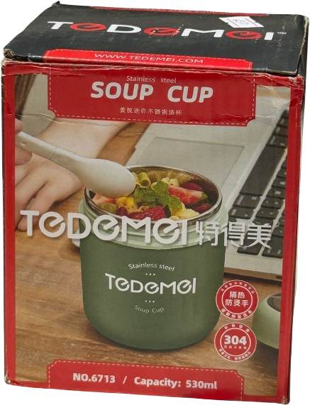 Tedemei stainless steel soup cup